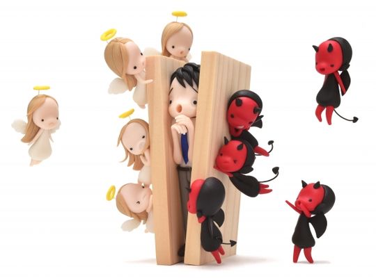 天使と悪魔の板挟み